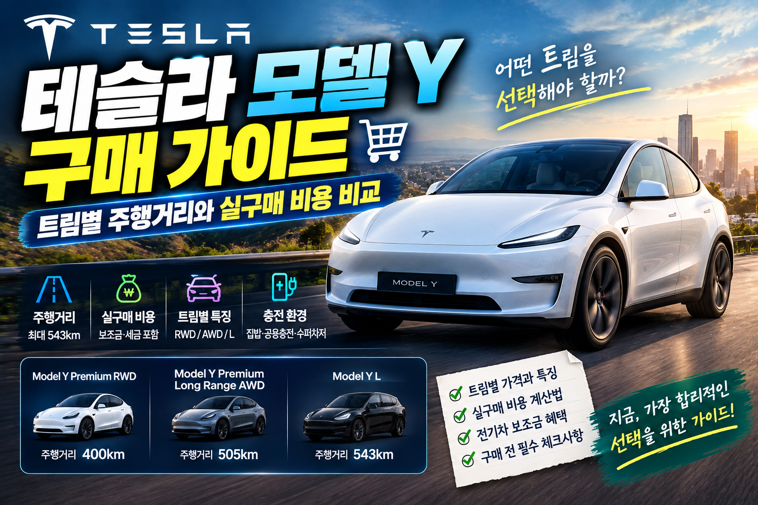 테슬라 모델 Y 구매 가이드