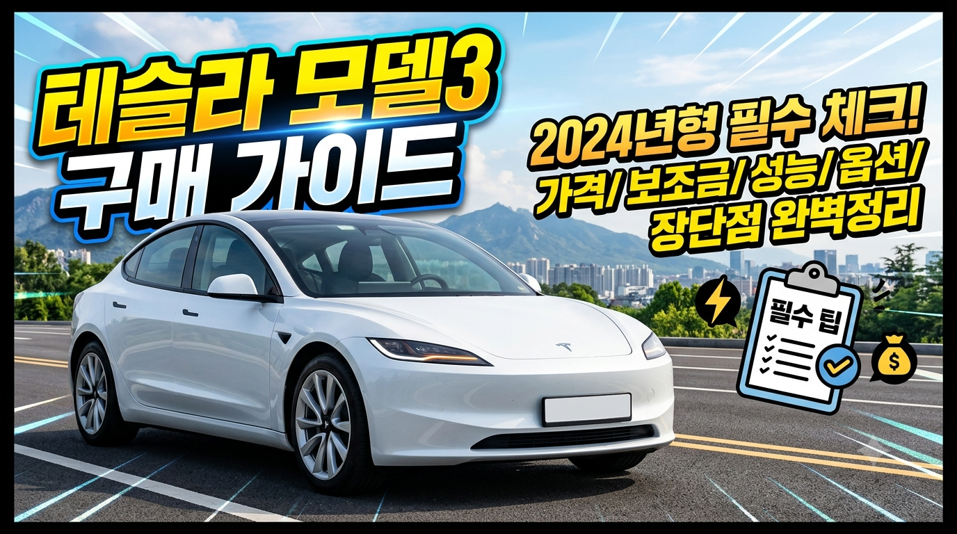 테슬라 모델3 구매가이드